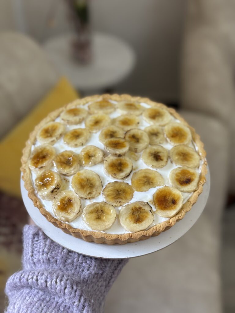 tarte au banane caramélisé